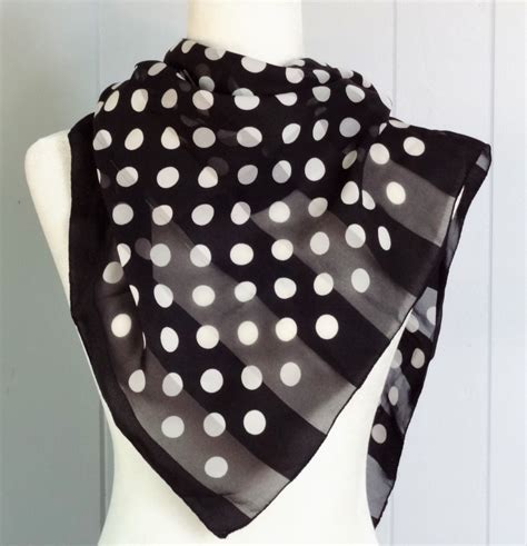 dior black and white scarf